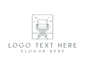 Director - Film Director Chair logo design