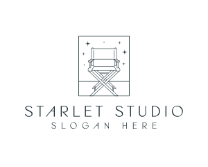 Actress - Film Director Chair logo design
