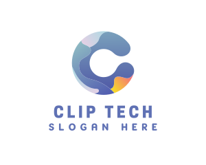 Software Letter C logo design