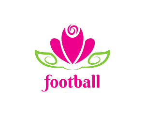 Elegant Pink Flower  Logo