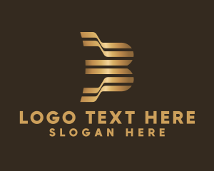 Firm - Elegant Upscale Letter B logo design