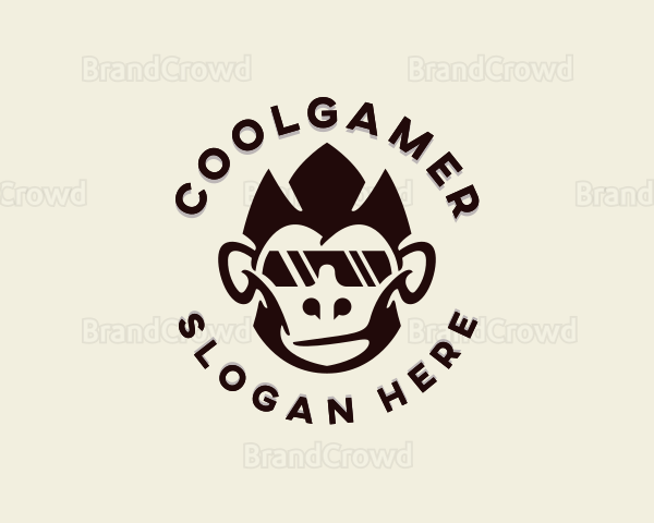 Gamer Monkey Sunglasses Logo