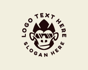 Primate - Gamer Monkey Sunglasses logo design