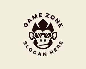 Gamer Monkey Sunglasses logo design