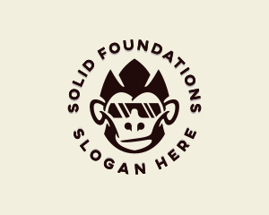 Simian - Gamer Monkey Sunglasses logo design