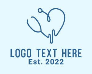 Teleconsultation - Medical Heartbeat Center logo design