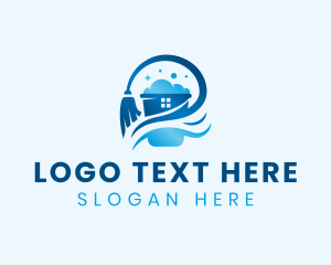 Utility - House Janitorial Cleaning logo design