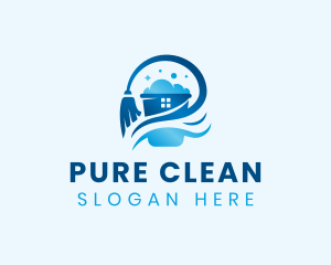 House Janitorial Cleaning logo design