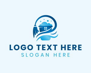 Cleaning - House Janitorial Cleaning logo design