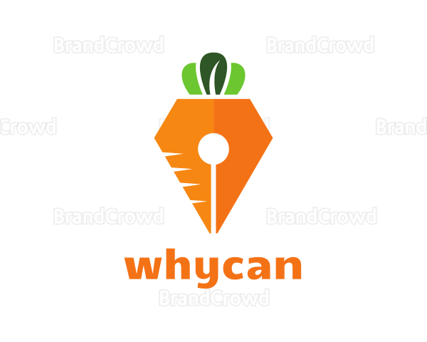 Carrot Pen Nib Logo
