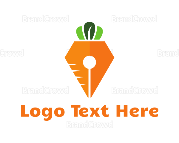 Carrot Pen Nib Logo