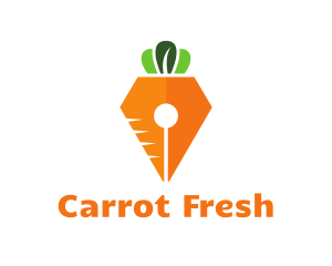Carrot - Carrot Pen Nib logo design