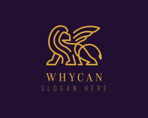 Lawyer - Winged Elegant Lion logo design