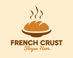 Baguette - Bread Loaf Bakery logo design