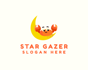 Astrologer - Crab Moon Astrology logo design
