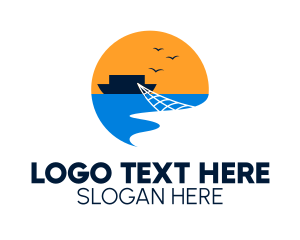 Fisherman Sailboat Net  Logo