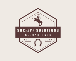 Western Cowboy Badge logo design