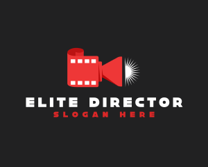 Director - Movie Film Camera logo design
