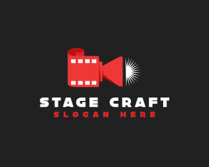 Theater - Movie Film Camera logo design