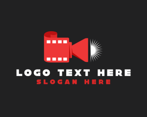 Theather - Movie Film Camera logo design