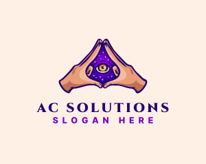 Mystical Eye Occult logo design