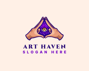 Mystical Eye Occult logo design