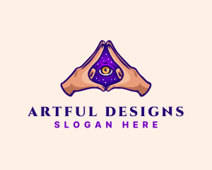 Mystical Eye Occult logo design