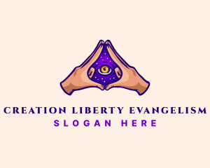 Mystical Eye Occult logo design