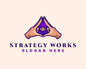 Mystical Eye Occult logo design