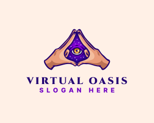 Mystical Eye Occult logo design