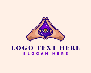 Fortune Telling - Mystical Eye Occult logo design