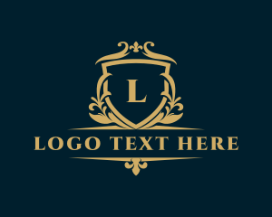 Elegant - Deluxe Ornate Shield Crest logo design