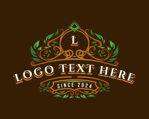 Natural Ornamental Leaf  Logo