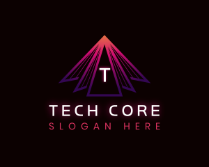 Modern Triangle Company logo design