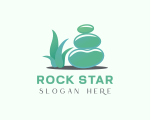 Rock - Rock Stone Spa logo design