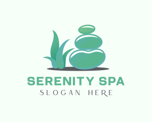 Relaxing - Rock Stone Spa logo design