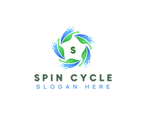 Leaf Water Cycle logo design