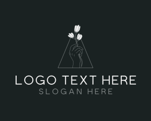 Skincare - Flower Hand Petals logo design