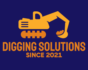 Excavator - Modern Excavator Machine logo design