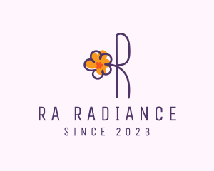 Daisy Letter R logo design