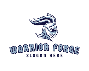 Battle - Warrior Character Gaming logo design