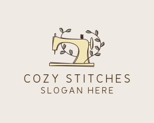 Seamstress Sewing Machine Tailor logo design