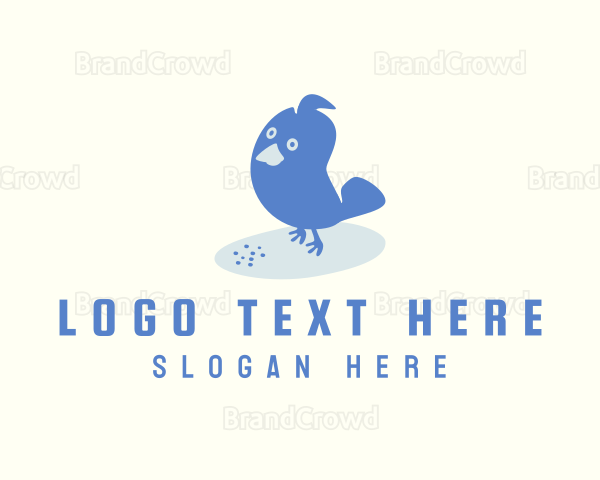 Cute Bird Grain Logo