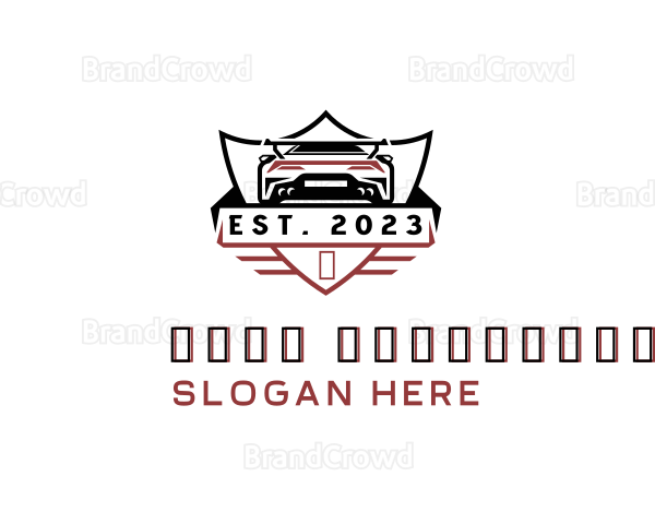 Sports Car Automobile Logo