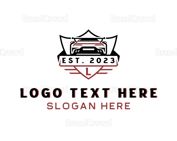 Sports Car Automobile Logo