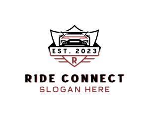 Rideshare - Sports Car Automobile logo design