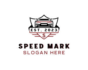 Sports Car Automobile logo design