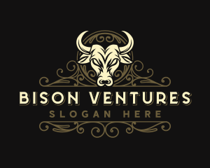 Bull Horn Buffalo logo design