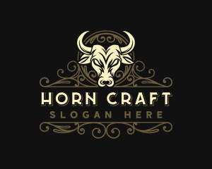 Bull Horn Buffalo logo design