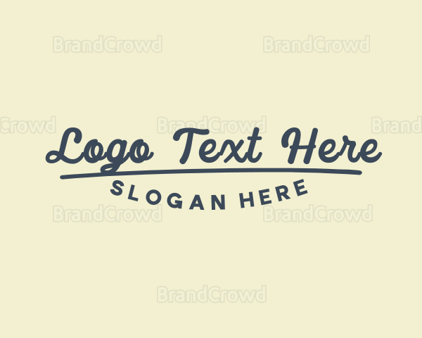 Cursive Brand Business Company Logo